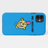 de heer Mischief | Grijzend glanzend Case-Mate iPhone Case (Achterkant (horizontaal))