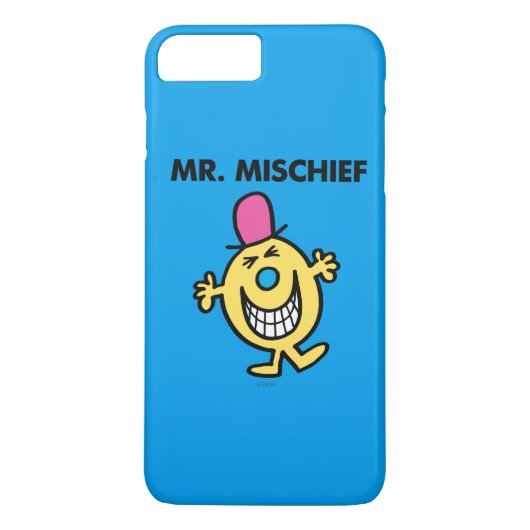 de heer Mischief | Grijzend glanzend Case-Mate iPhone Case (Achterkant)