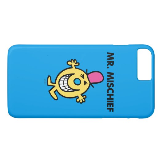 de heer Mischief | Grijzend glanzend Case-Mate iPhone Case (Achterkant (Horizontaal))