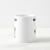 de heer Mischief | Grijzend glanzend Koffiemok (Center)