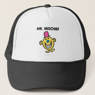 de heer Mischief Grijzend glanzend Trucker Pet