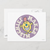 de heer Mischief | Kiekenmaker Briefkaart (Voorkant / Achterkant)