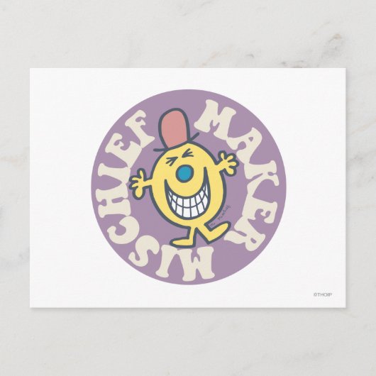 de heer Mischief | Kiekenmaker Briefkaart (Voorkant)