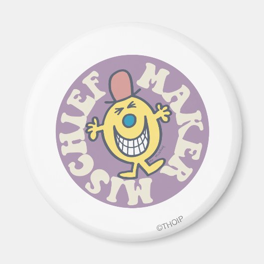 de heer Mischief | Kiekenmaker Magneet (Voorkant)