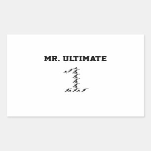 De heer/Miss Ultimate Rechthoekige Sticker