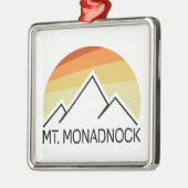 de heer Monadnock New Hampshire Retro Metalen Ornament (Links)