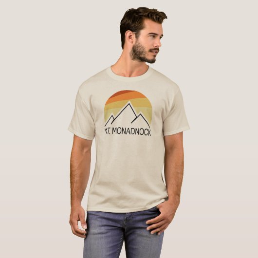 de heer Monadnock New Hampshire Retro T-shirt (Voorkant volledig)