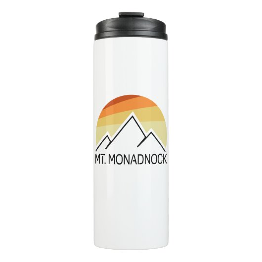 de heer Monadnock New Hampshire Retro Thermosbeker (Voorkant)