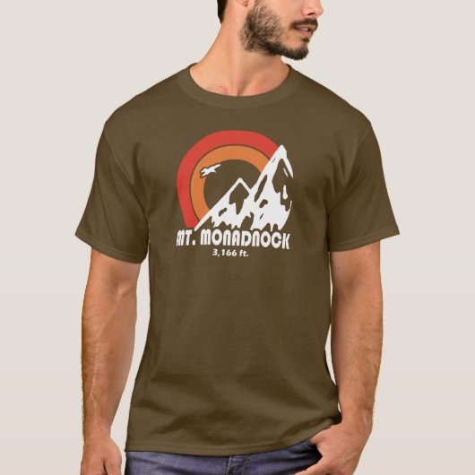 de heer Monadnock New Hampshire Sun Eagle T-shirt (Voorkant)
