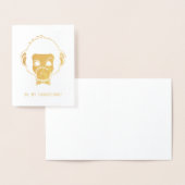 de heer monkey is m'n groomsman folie kaarten (Display)