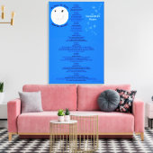 de heer Moon Personalize Name 18" x 27" Canvas Afdruk (Insitu (Woonkamer))