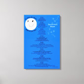 de heer Moon Personalize Name 18" x 27" Canvas Afdruk (Voorkant)