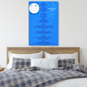 de heer Moon Personalize Name 18" x 27" Canvas Afdruk (Insitu (Slaapkamer))