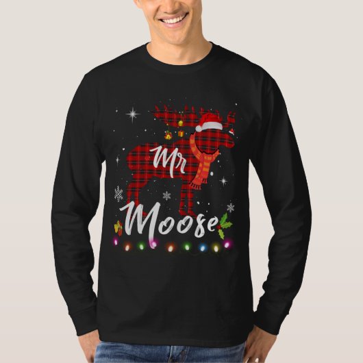 de heer Moose Matching Family Kerstkleren Pset P T-shirt (Voorkant)