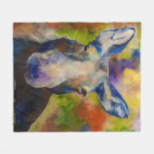 de heer Moosey Moose Alaskan Fleece Blanket (Voorkant (Horizontaal))