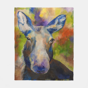 de heer Moosey Moose Alaskan Fleece Blanket Deken