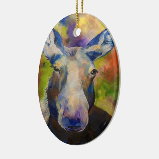 de heer Moosey Moose Ceramic Ornament (Links)