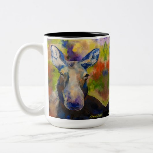 de heer Moosey Moose Coffee Mok_ALASKA   Tweekleurige Koffiemok (Links)