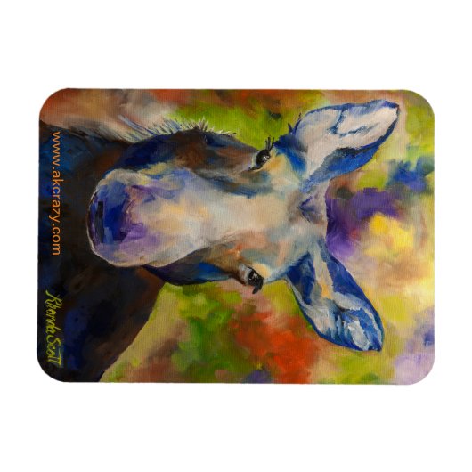 de heer Moosey Moose Magneet (Horizontaal)