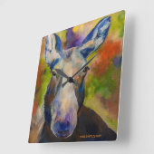 de heer Moosey Moose Vierkante Klok (Hoek)