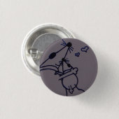De heer Mouse - alleen maar knuffels - rond Ronde Button 3,2 Cm (Voorkant /achterkant)
