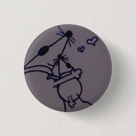 De heer Mouse - alleen maar knuffels - rond Ronde Button 3,2 Cm (Voorkant)