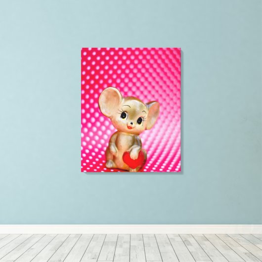 de heer Mouse Canvas Afdruk (Insitu (Houten vloer))