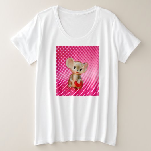 de heer Mouse Grote Maat T-shirt (Design voorkant)