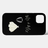 de heer Mrs Black White Wedding Case-Mate iPhone Case (Achterkant (horizontaal))