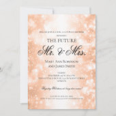 de heer Mrs Couples Shower Roos Gold Shimmer Light Kaart (Voorkant)