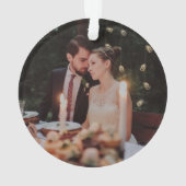 De heer Mrs. First Married Double Sided Photo Ornament (achterkant)