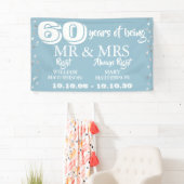 de heer Mrs Right Fun 60th Wedding Jubileum Hearts Spandoek (Insitu)