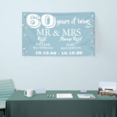 de heer Mrs Right Fun 60th Wedding Jubileum Hearts Spandoek (Beurs)