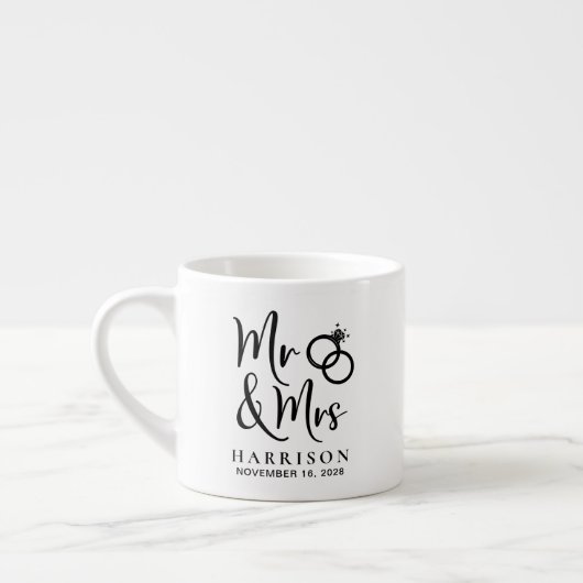 de heer Mrs Wedding Espresso Kop (Links)