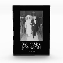 De heer Mrs Wedding Foto: zwarte en witte verjaard