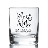 de heer Mrs Wedding Whisky Glas