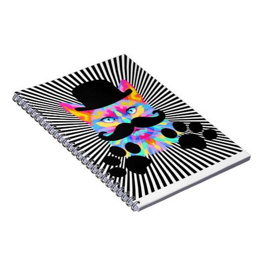 De heer mustach cat notitieboek (Rechterzijde)