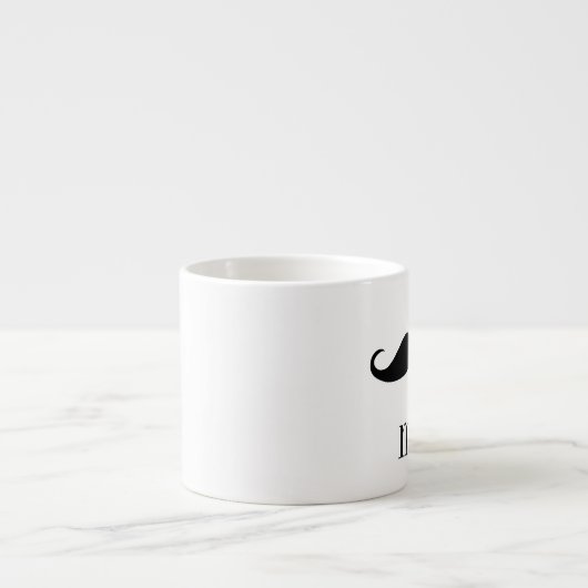 de heer Mustache : Espresso Mok (Voorkant)