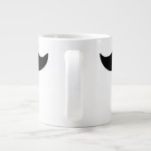 de heer Mustache Gay Wedding Grote Koffiekop (Achterkant)