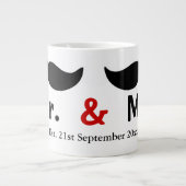 de heer Mustache Gay Wedding  Grote Koffiekop (Voorkant)