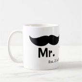 de heer Mustache Gay Wedding  Koffiemok (Links)