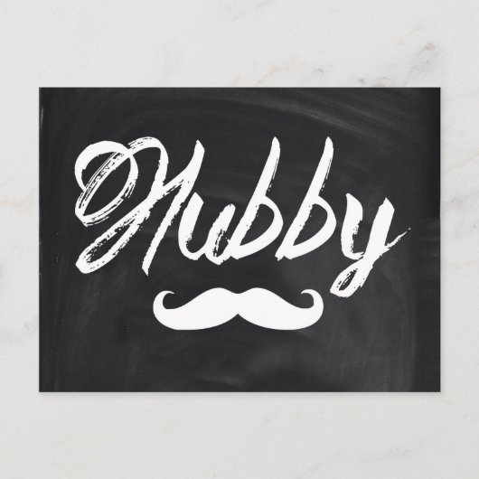 de heer Mustache Groom Honeymoon hubby Briefkaart (Voorkant)