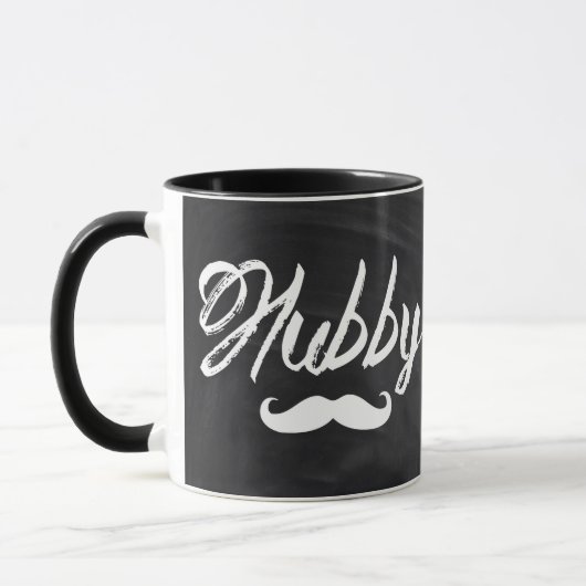 de heer Mustache Groom Honeymoon hubby Mok (Links)