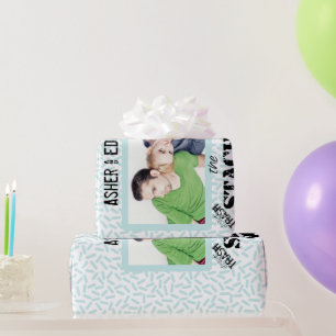 de heer Mustache Hipster Pattern Cadeaupapier