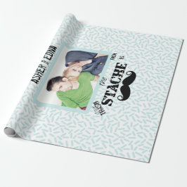 de heer Mustache Hipster Pattern Cadeaupapier