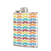 de heer Mustache Hipster Pattern Heupfles (Links)