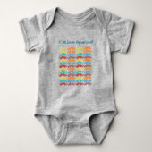 de heer Mustache Hipster Pattern Romper (Voorkant)
