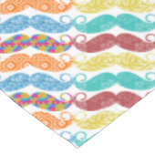 de heer Mustache Hipster Pattern Tafelkleed (Gekanteld)