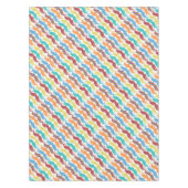 de heer Mustache Hipster Pattern Tafelkleed (Voorkant)
