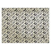 de heer Mustache Hipster Pattern Tafelkleed (Voorkant (Horizontaal))